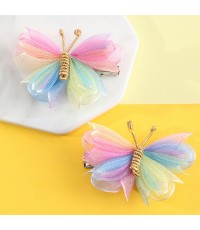 2-piece Girls Sweet Butterfly Styled Hair Clips Set