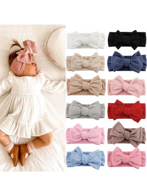 Baby Cotton Elastic Seamless Bowknot Headband