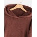 Contrast Color Splice Irregular Hem Hooded Fleece Sweatshirt Coats