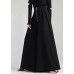 Plus Size Black Zip Up Pockets Cotton wide leg pants Spring